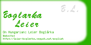 boglarka leier business card